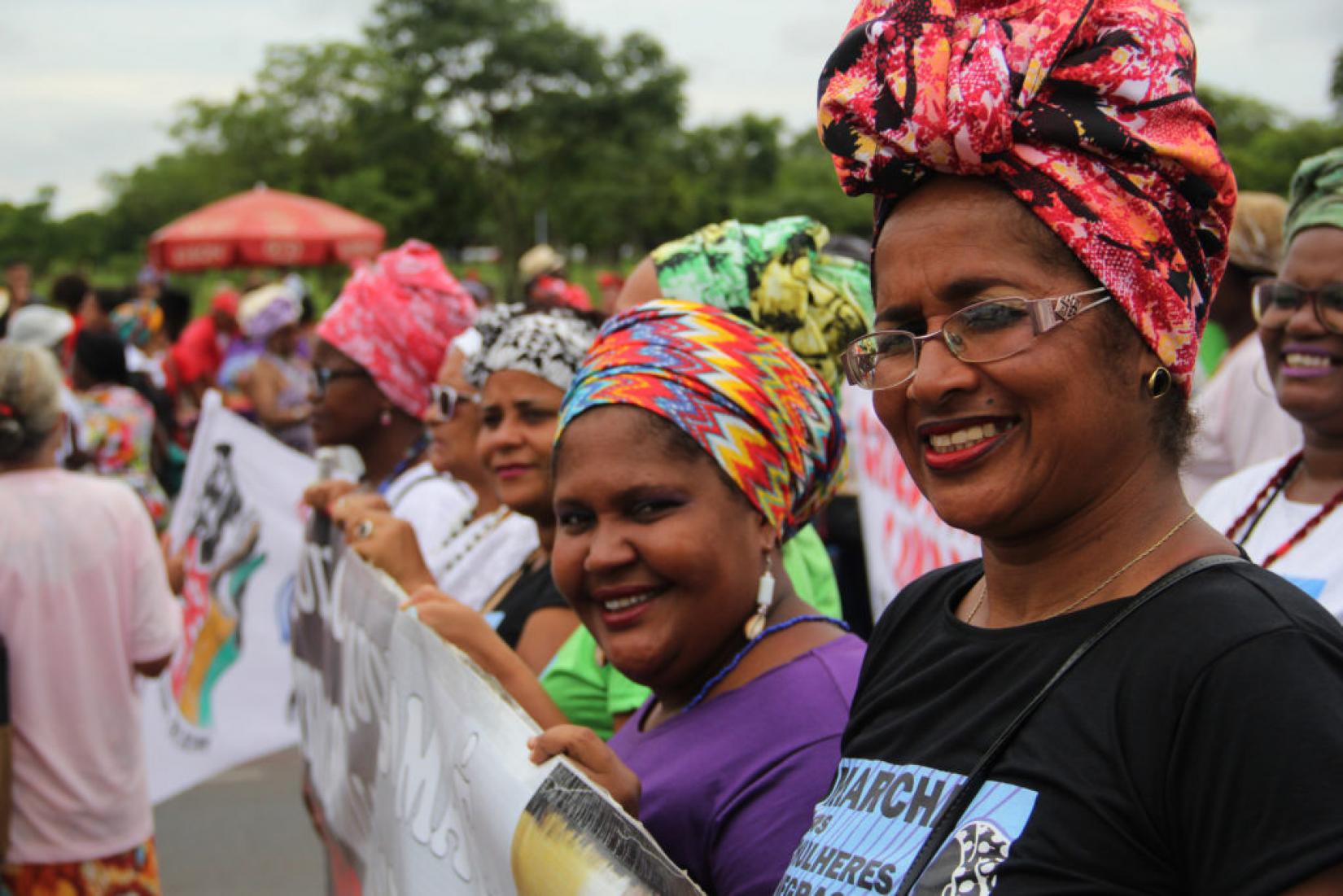 Marcha das Mulheres Negras contra o Racismo e a Violência e pelo Bem Viver, em 2015, em Brasília.