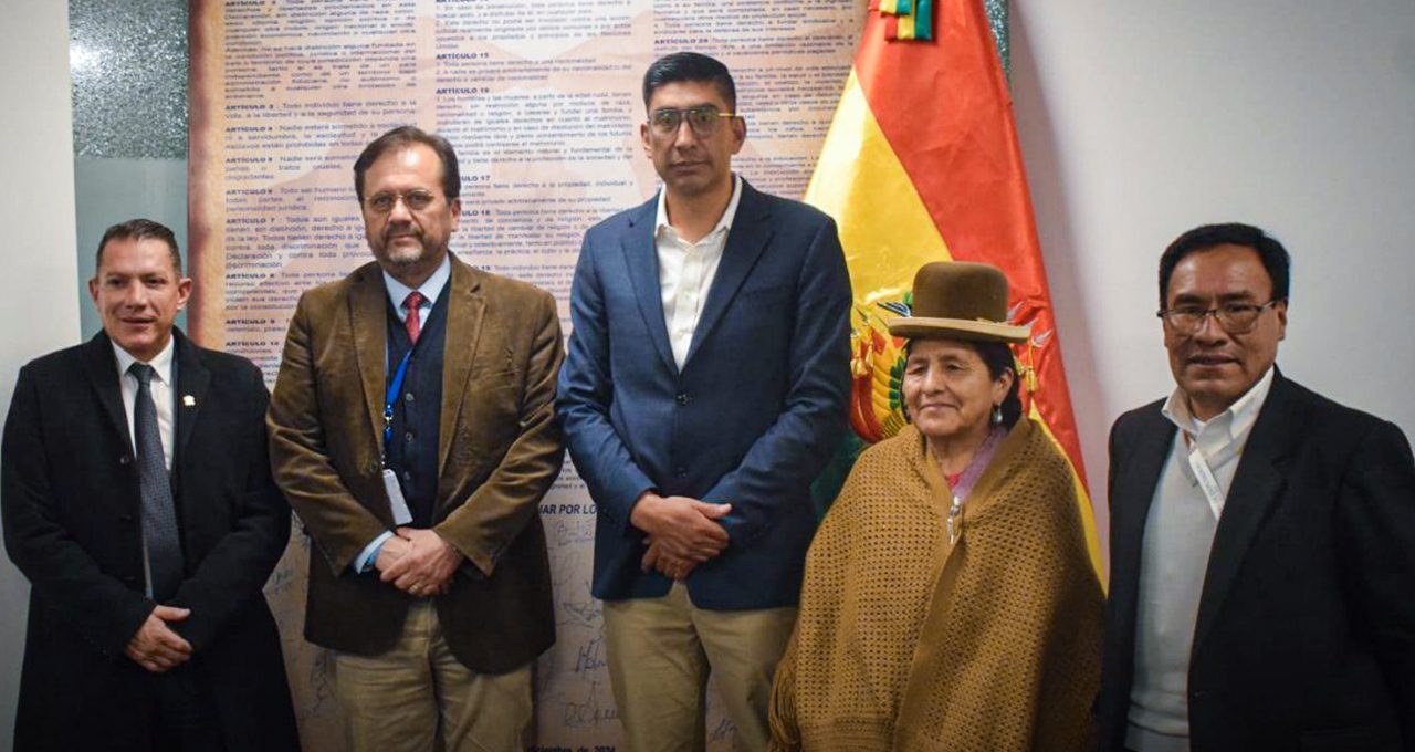 En Bolivia, Representante Adjunto se reunió con autoridades y aliados en materia de derechos humanos